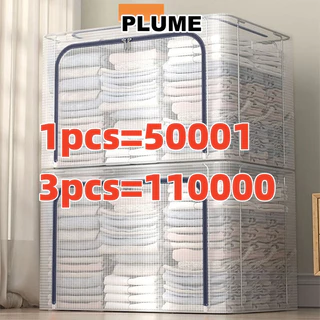 3PCS Storage Box 66L 110L Waterproof Foldable