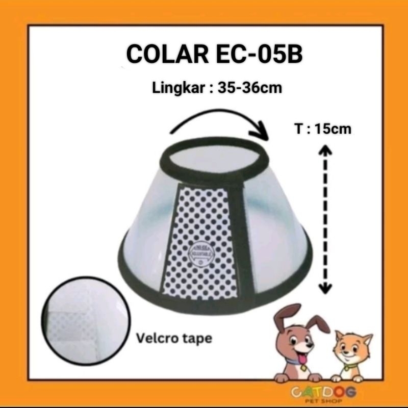 Jual Elizabeth Collar Cone Anjing Kucing Octagon EC-05B | Shopee Indonesia