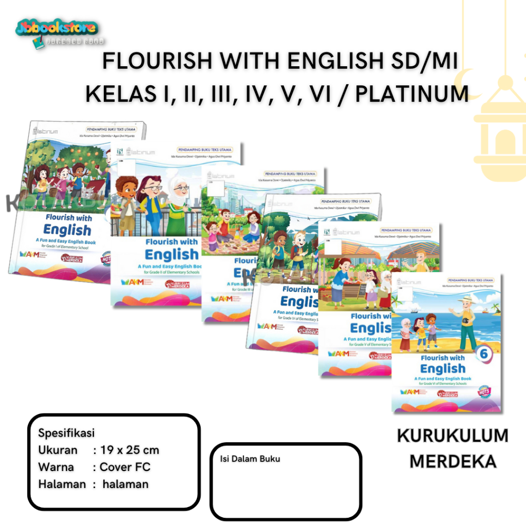 Jual Buku Bahasa Inggris SD Kls 1 2 3 4 5 6 / Flourish English ...