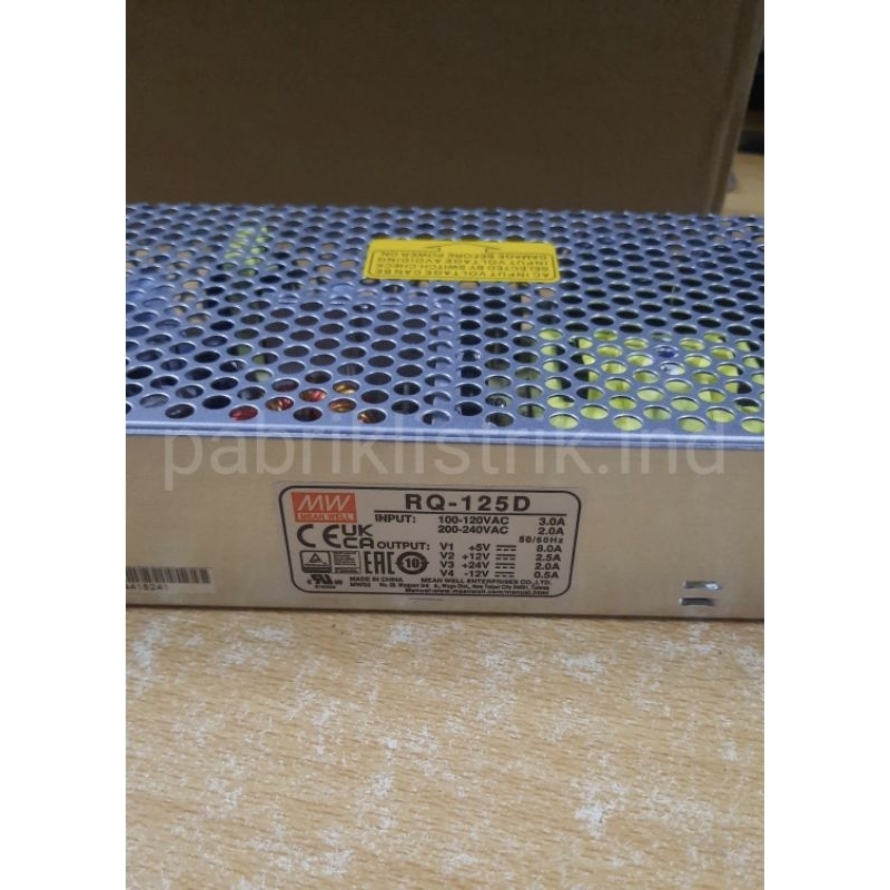 Jual Power supply RQ 125D atau Q 125D Quad output MEANWELL original ...