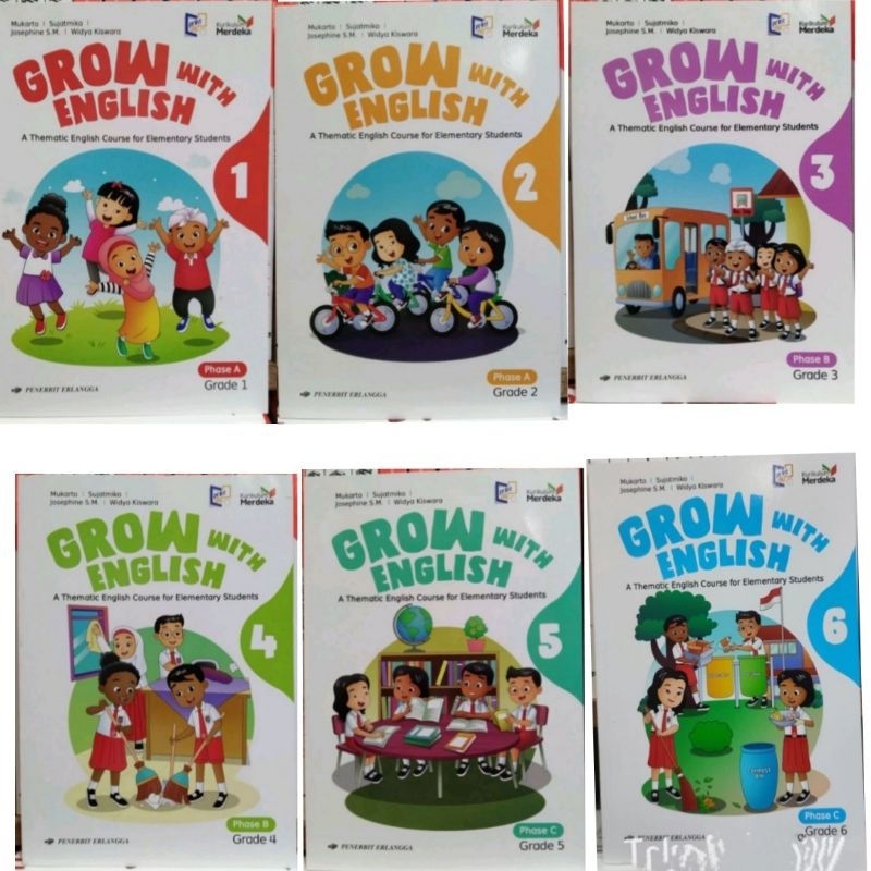 Jual Bahasa Inggris Grow With English Untuk SD Kelas 1 2 3 4 5 6 ...