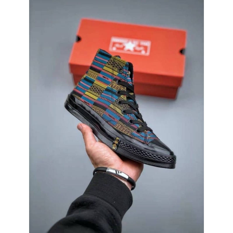 Jual SEPATU CONVERSE CHUCK TAYLOR ALL STAR 70s HIGH BHM PATCHWORK BLACK 165557C Shopee Indonesia