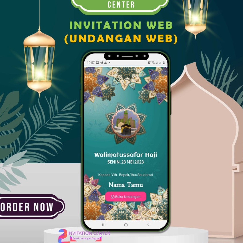 Jual Eksklusif Undangan Walimatussafar Haji WEB Umroh Undangan ...