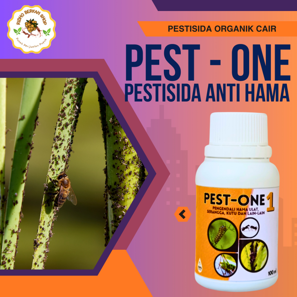 Jual Pest One Pestisida Herbisida Fungisida Organik Cair Obat Hama ...