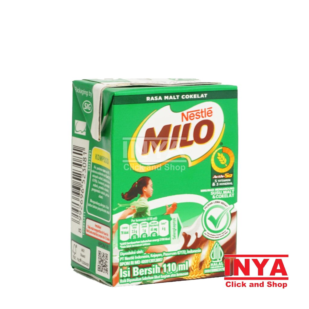 Jual Nestle Milo Rasa Malt Cokelat 110ml - Susu Kemasan - Chocolate ...