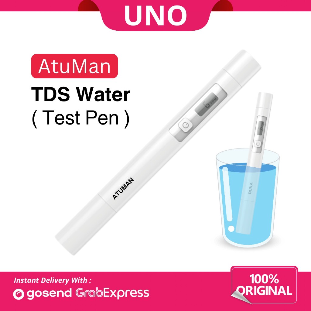 Atuman TDS Water Test Pen Quality Testing Meter Penguji Kualitas Air Digital Portable