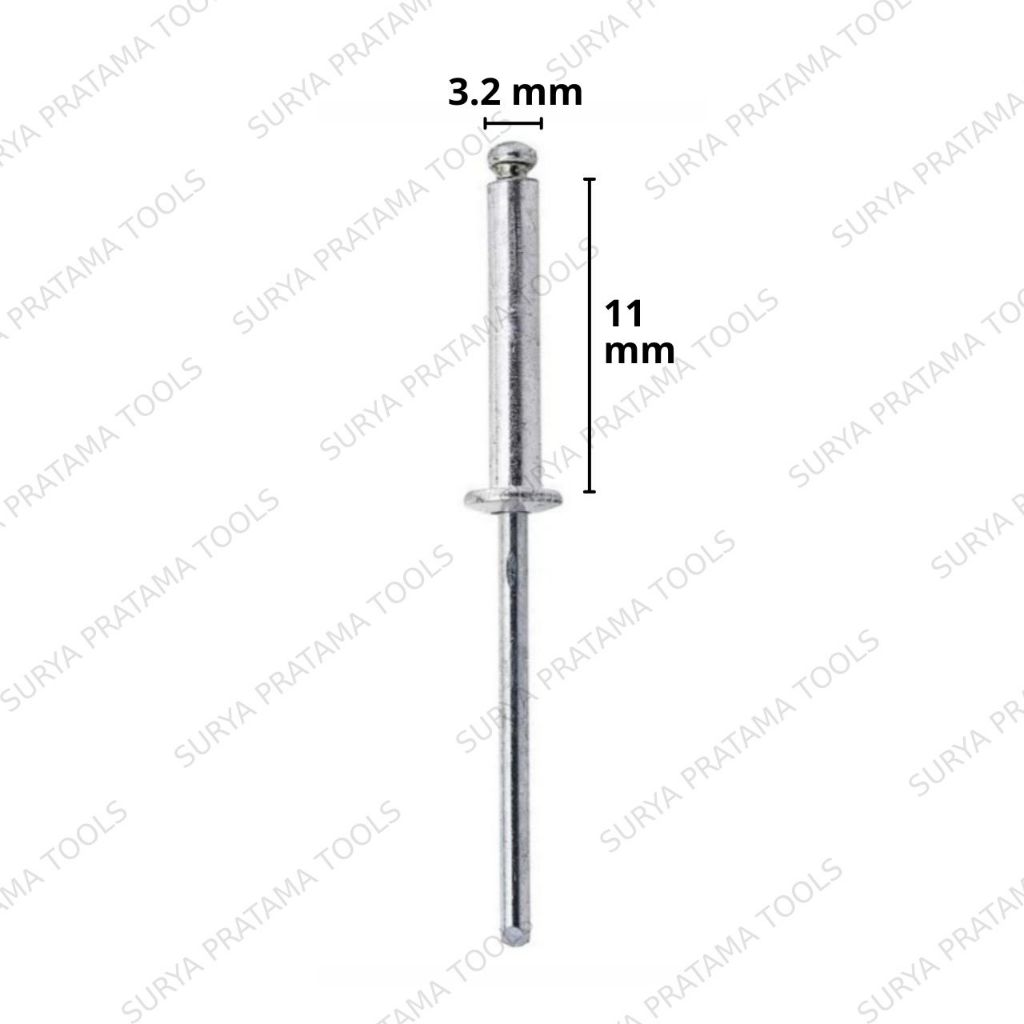 Jual Paku Rivet 440 Rivetti Isi 1000 Pcs Ukuran 3,2mm x 11mm | Shopee ...