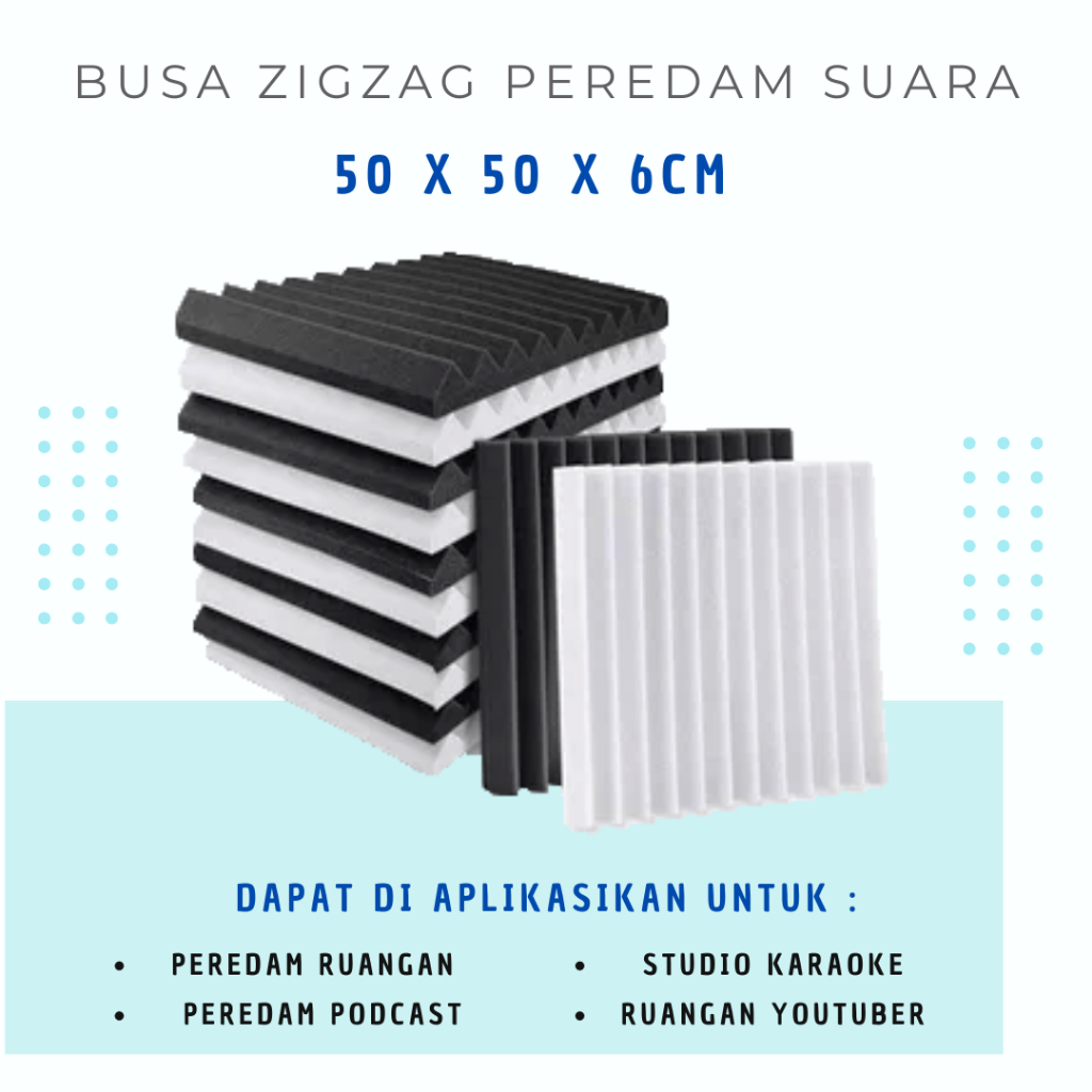 Jual Busa Peredam Suara Ruangan Studio Musik 50x50cm - Accoustic Foam ...