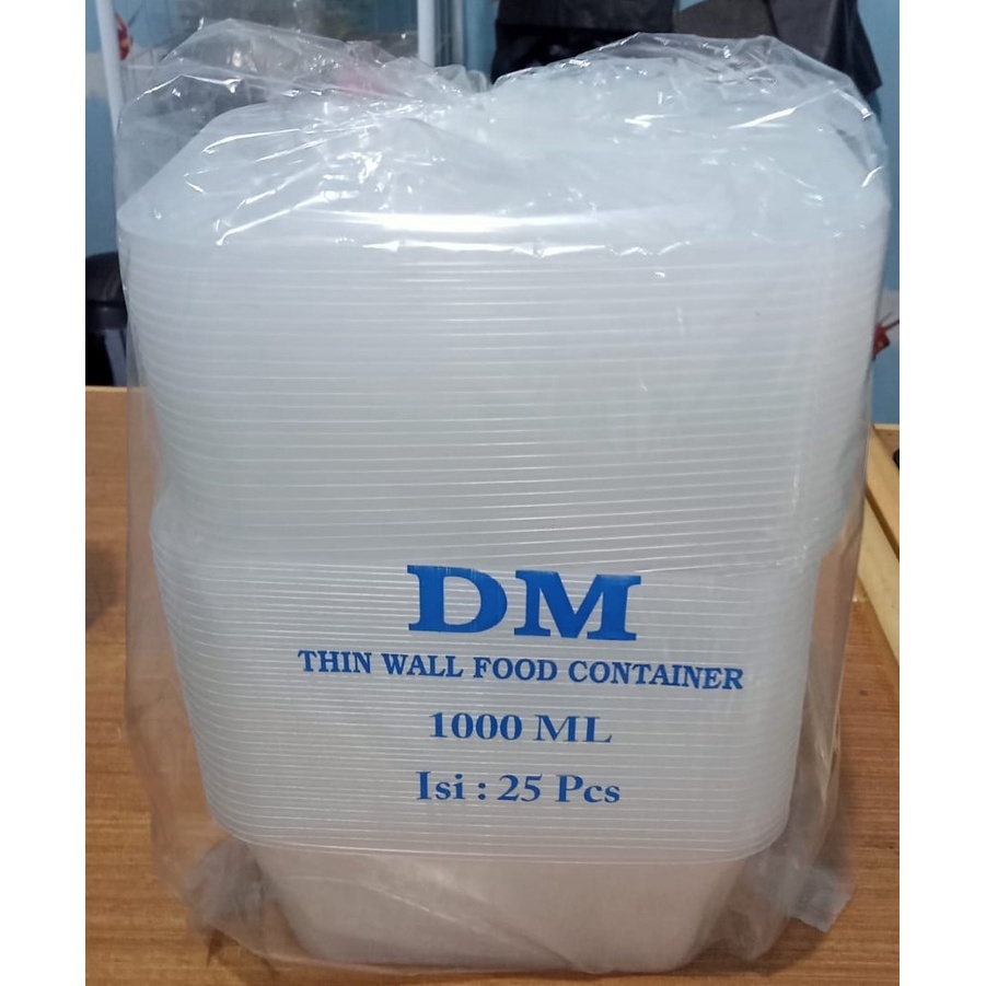 Jual Thinwall DM 1000 ML REC - Persegi Panjang - DM CONTAINER BOX ...