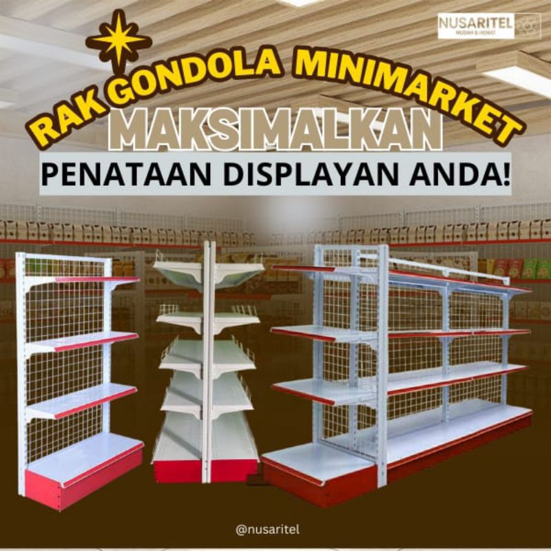 Jual Rak Minimarket atau Rak Gondola | Shopee Indonesia