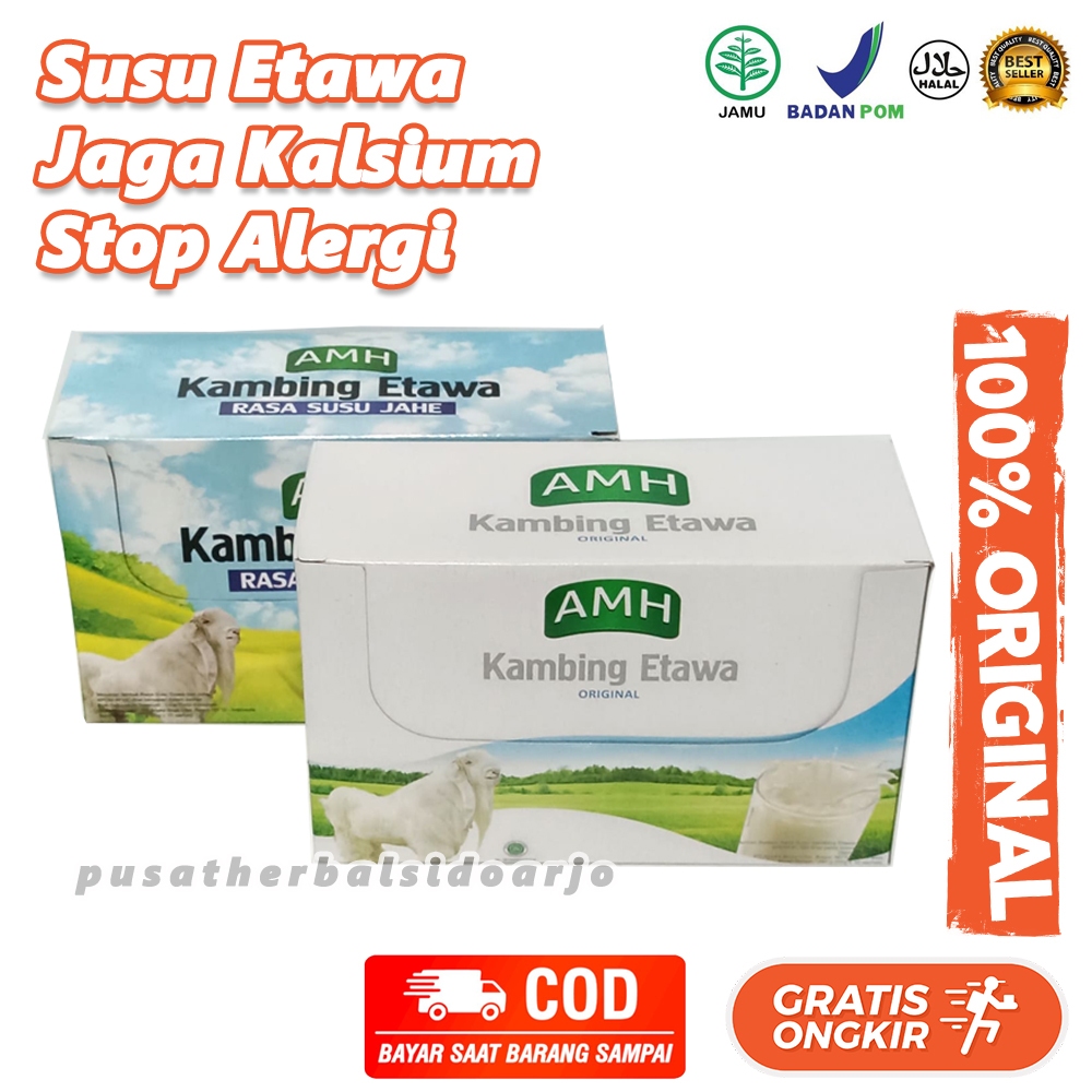 Jual AMH Susu Kambing Etawa Original Box isi 10 Sachet Halal BPOM ...