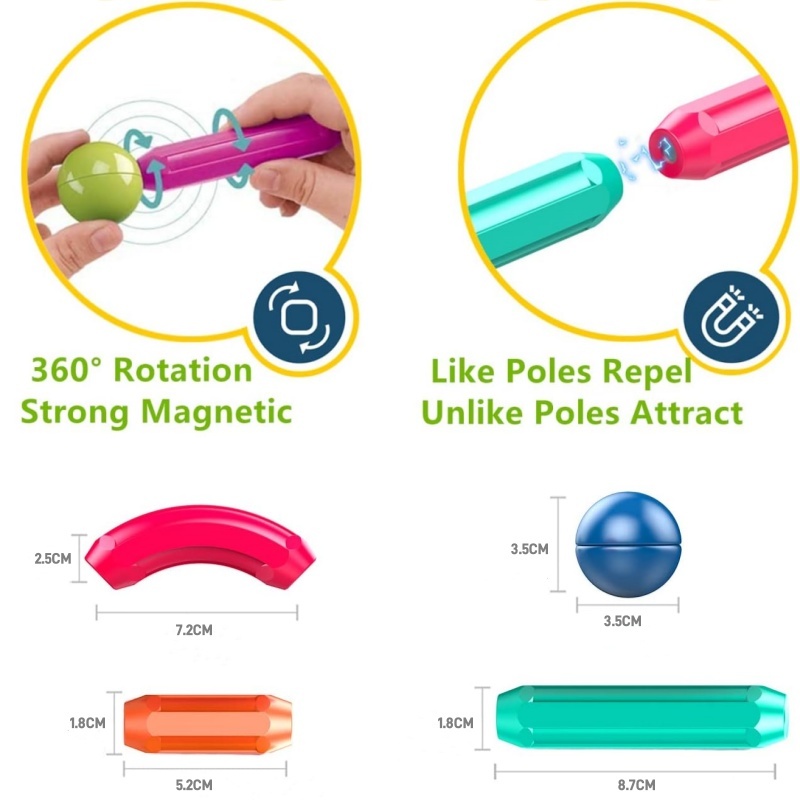 Jual Mainan Magnetic Sticks Balls Anak Edukasi Pendidikan Awal Magnet ...