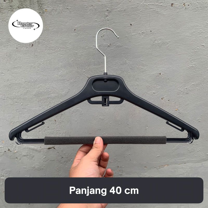 Jual Hanger Baju segitiga ex zara 40cm ukuran Dewasa Plastik Tebal ...