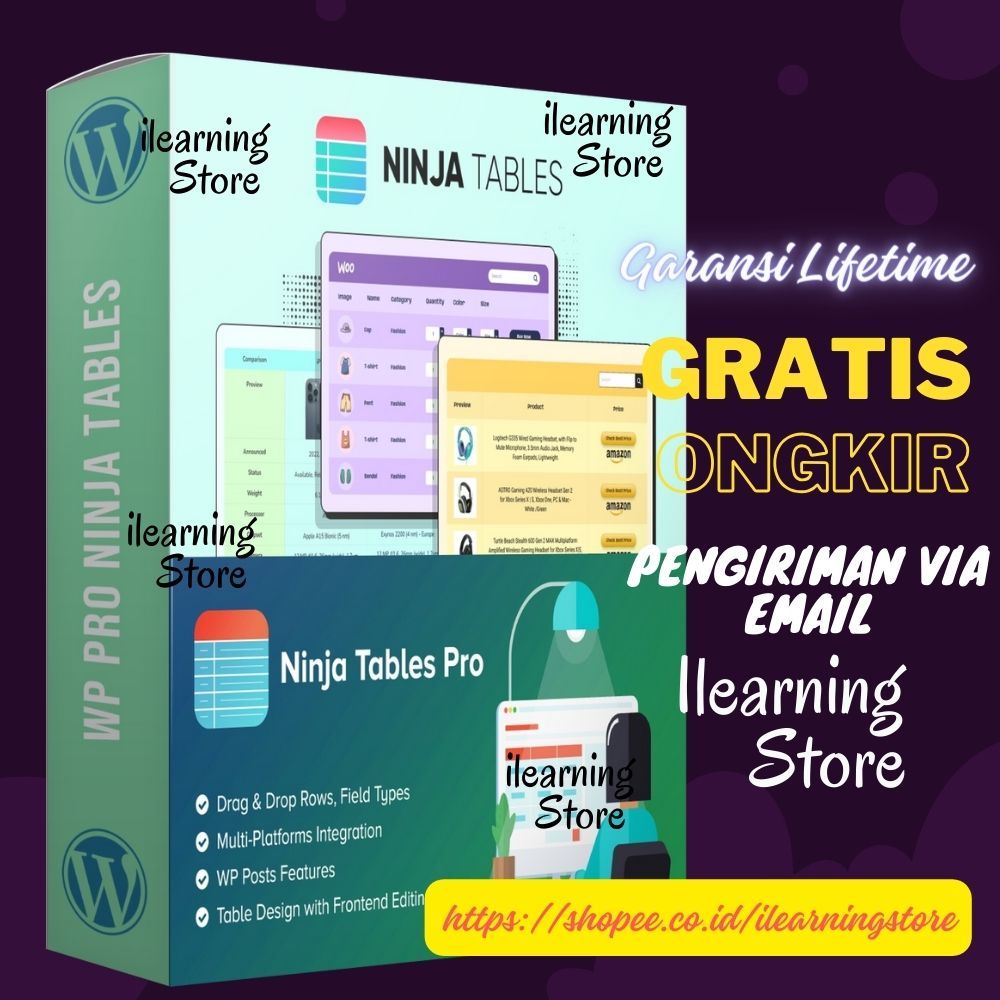 Jual [WP36] WordPress Plugin Pro_Ninja_Tables_Pro (100% GPL dan ...