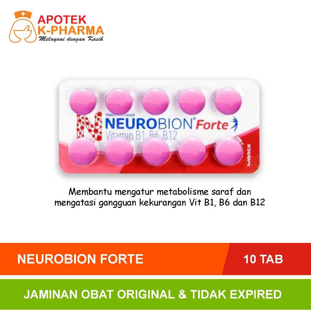 Jual Neurobion Forte Strip Isi 10 Tablet Obat Original | Shopee Indonesia