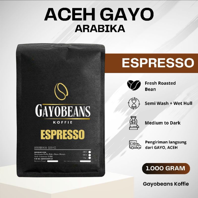 Jual Kopi Gayo Espresso Arabika Gayo Aceh Gayobean Koffie Espresso Base Kg Shopee Indonesia