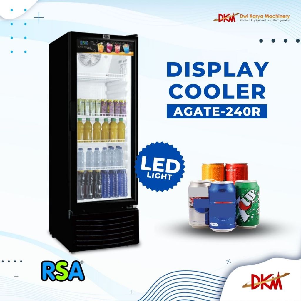 Jual Showcase Agate-240R/DISPLAY COOLER RSA AGATE-240 N / AGATE 240N ...