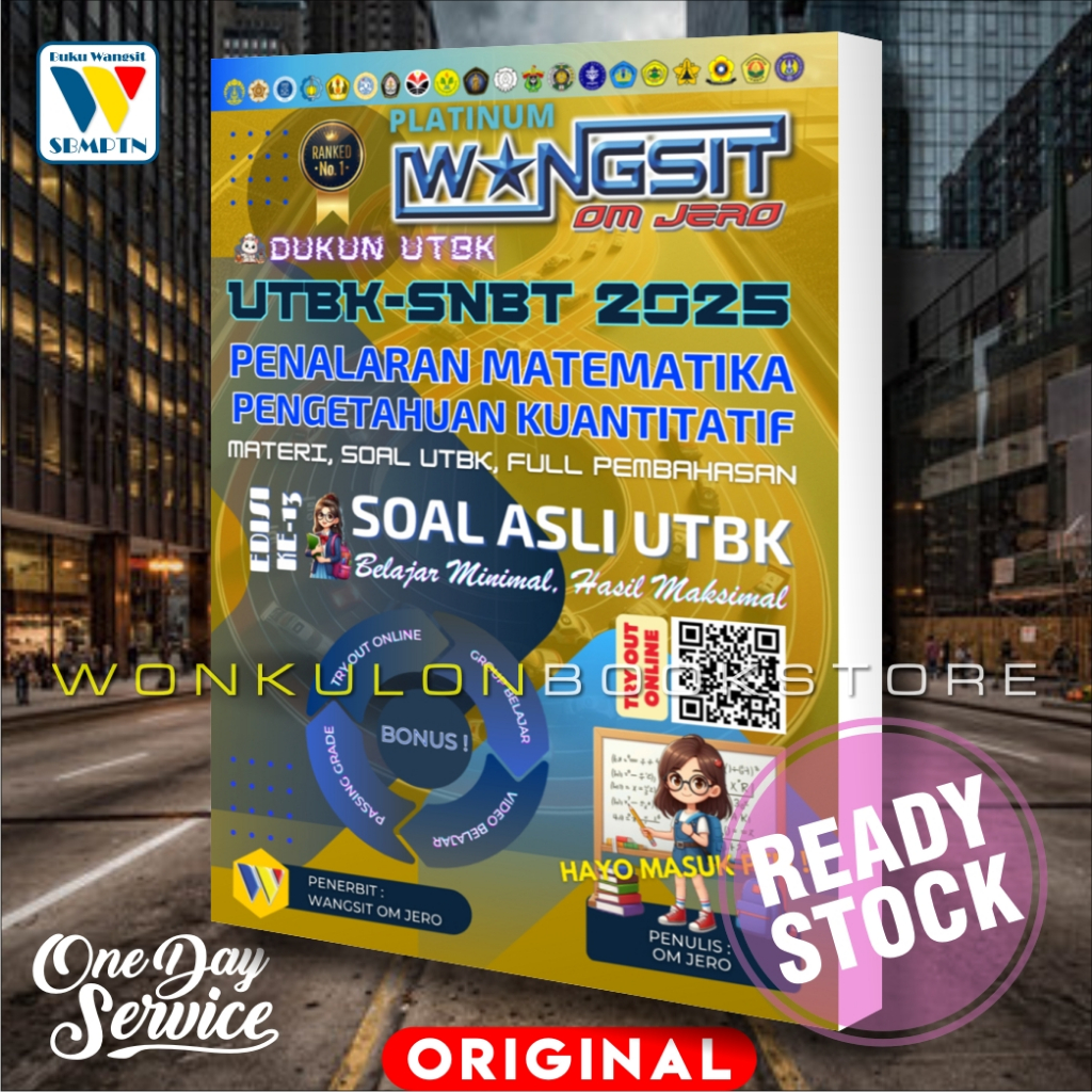 Jual Buku Wangsit UTBK SNBT 2025 / Buku PENALARAN MATEMATIKA dan
