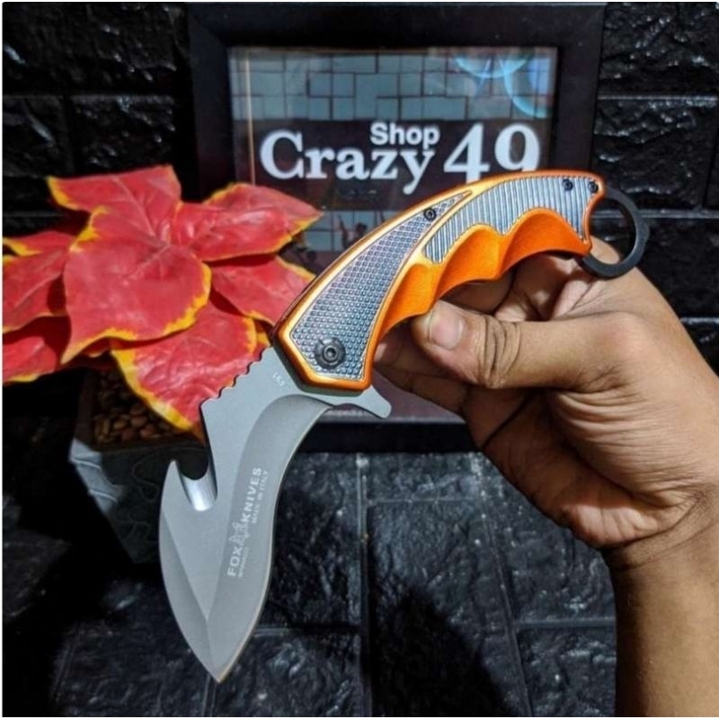 Jual Pisau Camping Fox F91 Stainless Steel / Pisau Berburu / Survival ...