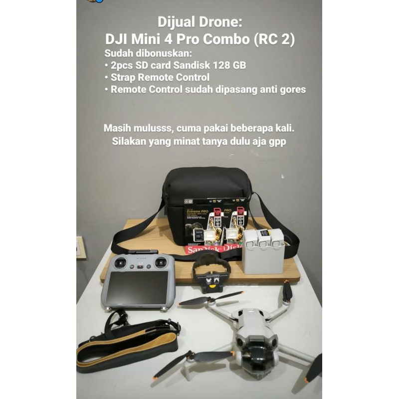 Jual Drone DJI Mini 4 Pro Combo | Shopee Indonesia