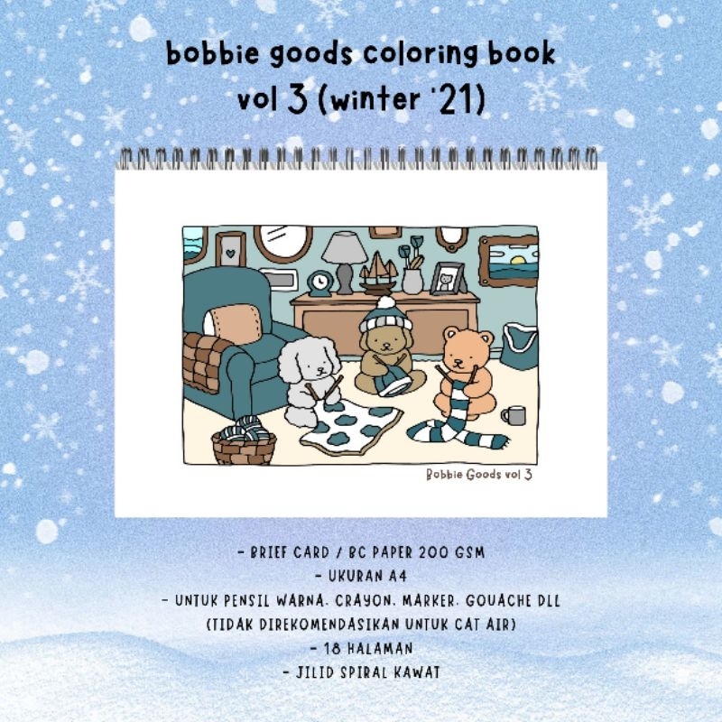 Jual Bobbie Goods Coloring Book Vol 3 Winter 2021 18 halaman buku