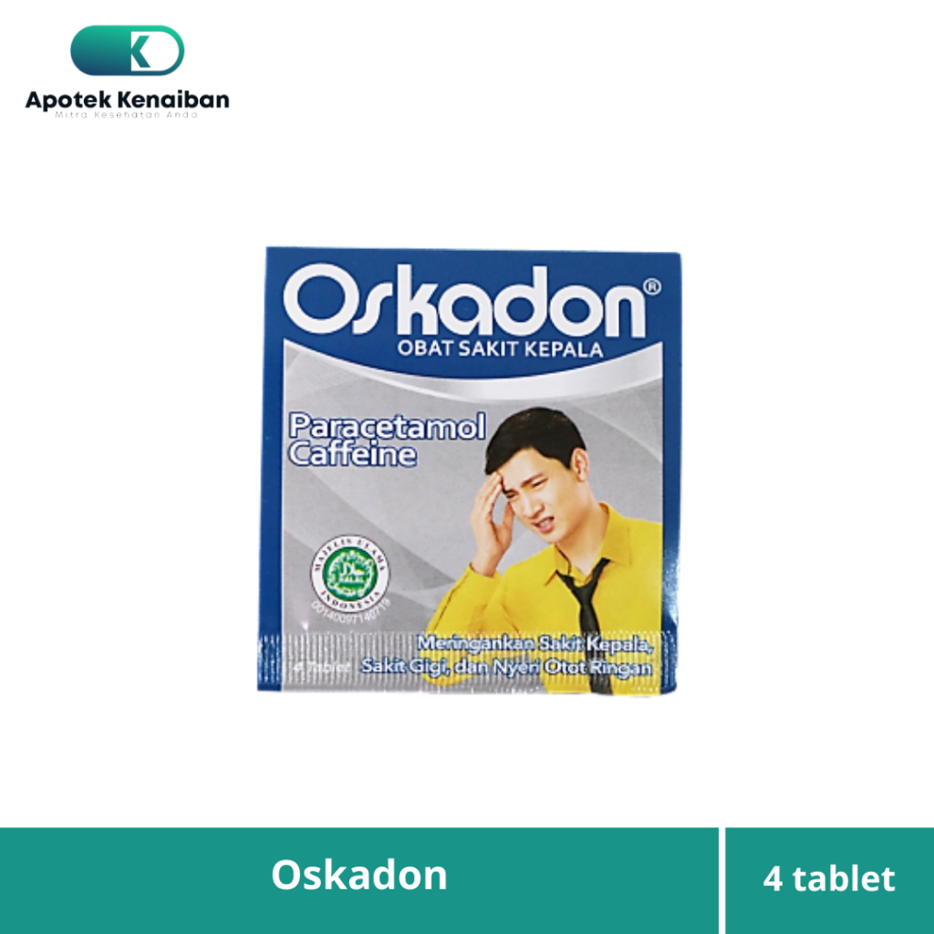 Oskadon 1 Strip 4 Tablet / Meredakan Sakit Kepala
