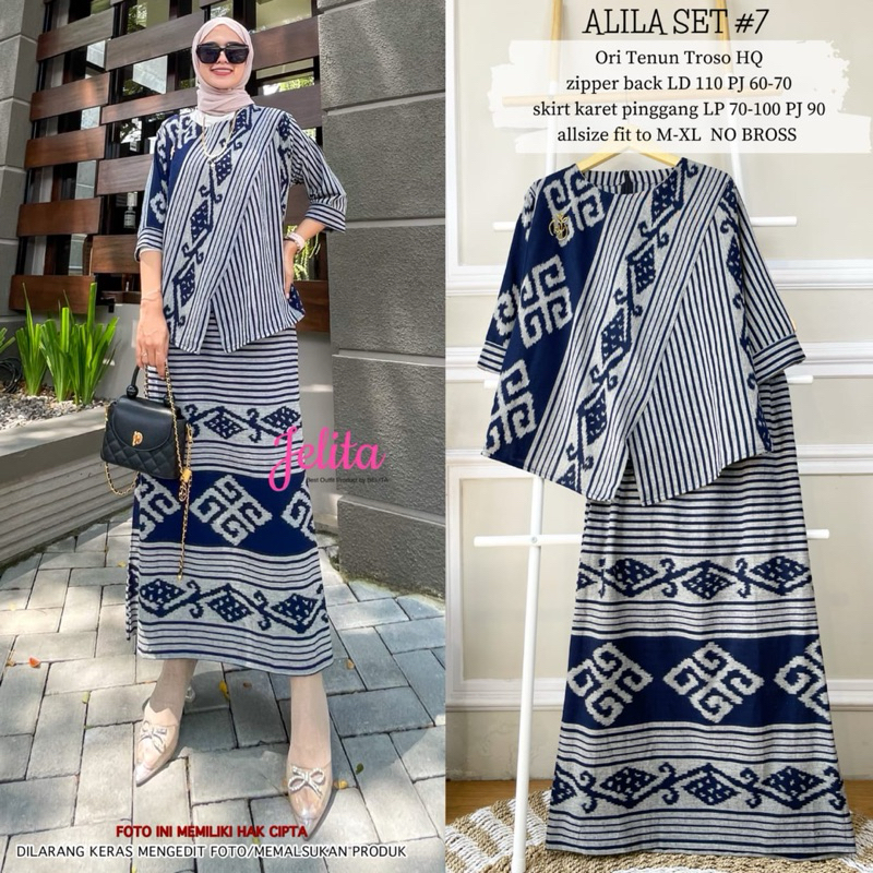 Jual [TERLENGKAP BISA COD] SETELAN ONE SET BATIK TENUN ETNIK ADAT ...