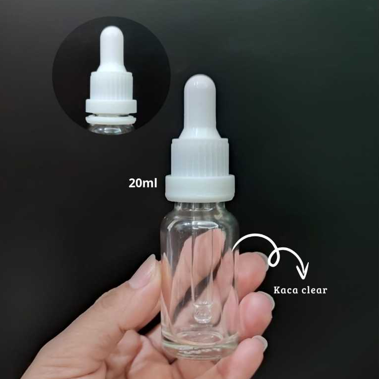 Jual Botol Serum Skincare Essence Dropper Pipet Kaca Clear Botol Kaca ...
