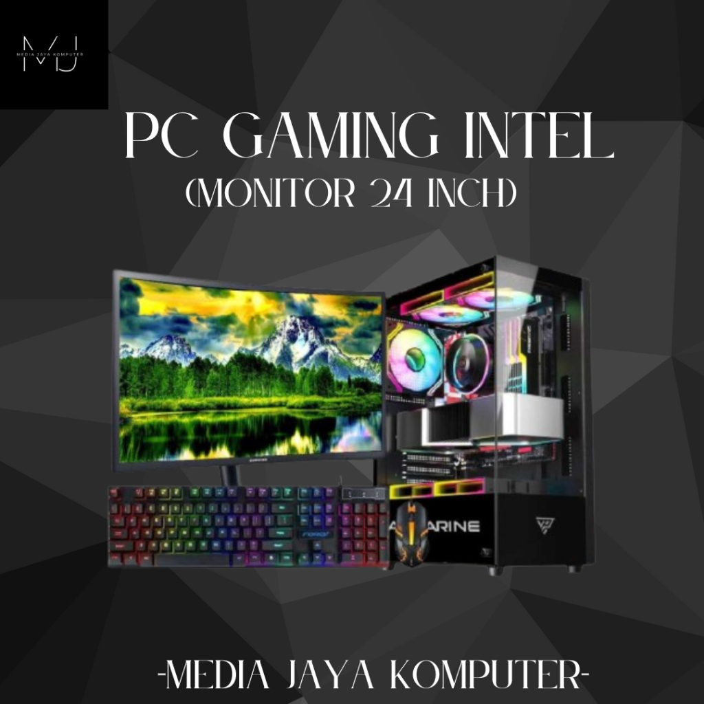 Jual PC RAKITAN OFFICE CORE I5 12400 RAM 16 GB MONITOR 24 INCH SIAP ...