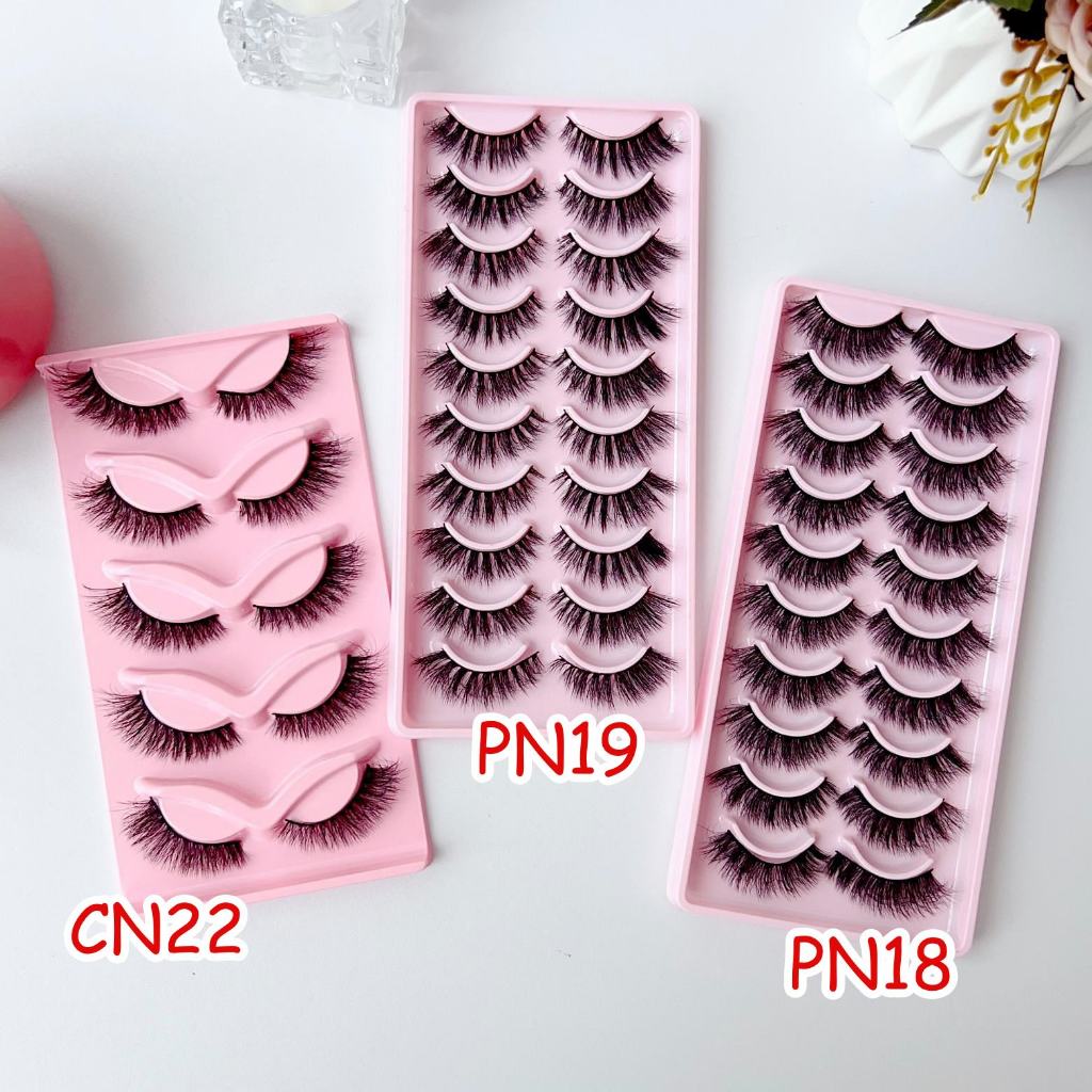 Jual Pn Pn Cn False Eyelashes D Lashes Fluffy Wispy Cross Cat Eye Lashes Long Winged