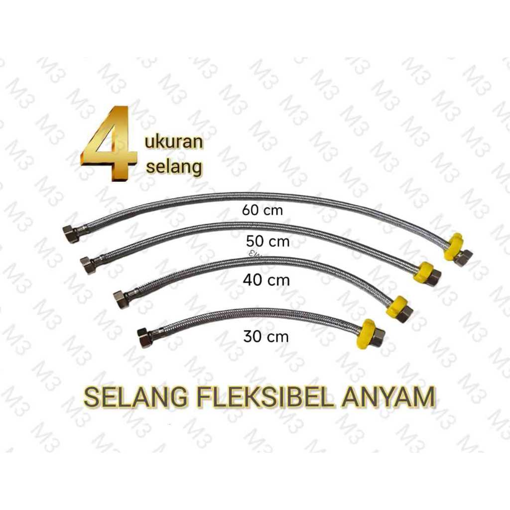 Jual Selang Fleksibel Anyaman Selang Fleksibel Wastafel Selang Fleksibel Closet Shopee