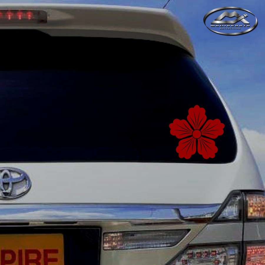 Jual STIKER BUNGA SEPATU MEKAR SEMPURNA KACA MOBIL CUTTING STIKER ...