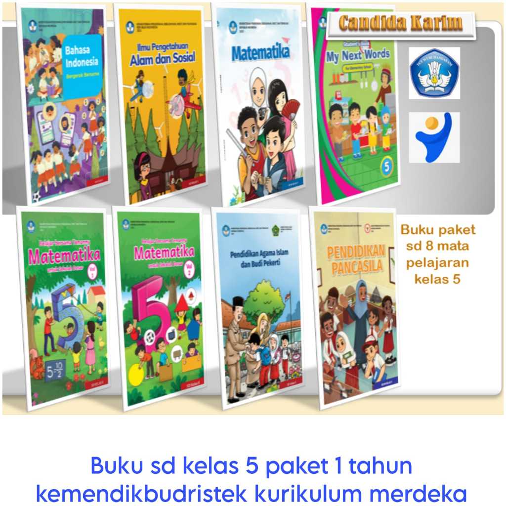 Jual Buku SD Pelajaran Kelas 5 Paket 1 Tahun Kemendikbudristek Terbaru ...