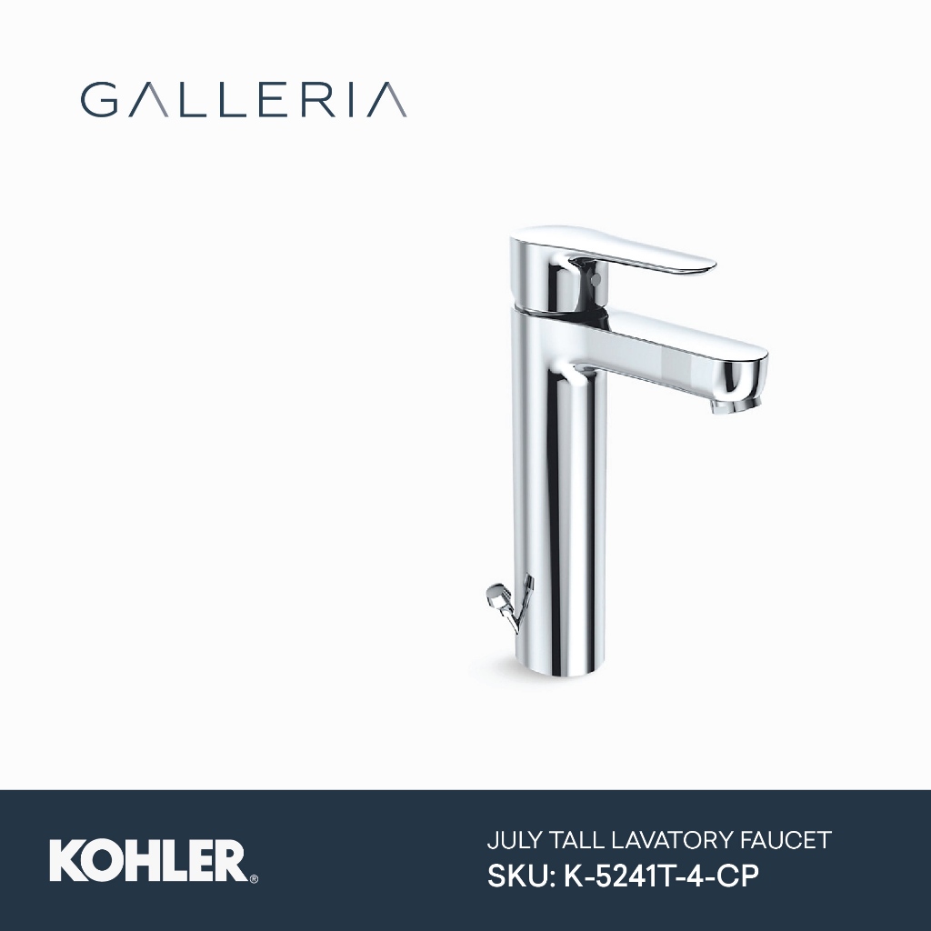 Jual Kohler July Tall Lavatory Faucet K-5241T-4-CP / Kohler Kran ...
