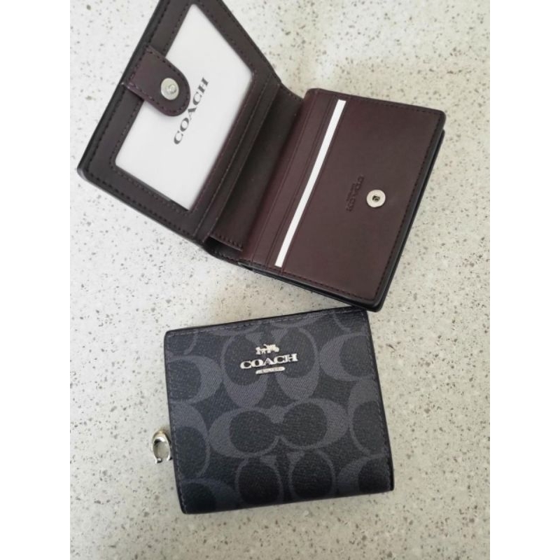 Jual Coc Snap Wallet In Signature Canvas SILVER/DENIM/MIDNIGHT NAVY ...