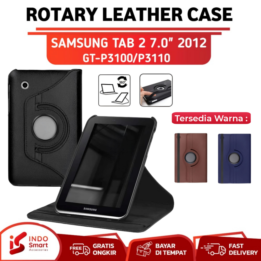 Case Samsung Tab Samsung Tab Samsung Galaxy Tab inch 2012 P3100  Casing Flip Book Cover Case Rotary