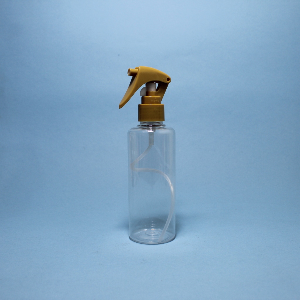 Jual Botol Trigger Spray 200ml Natural / Tutup Trigger DW Kuning Neck ...