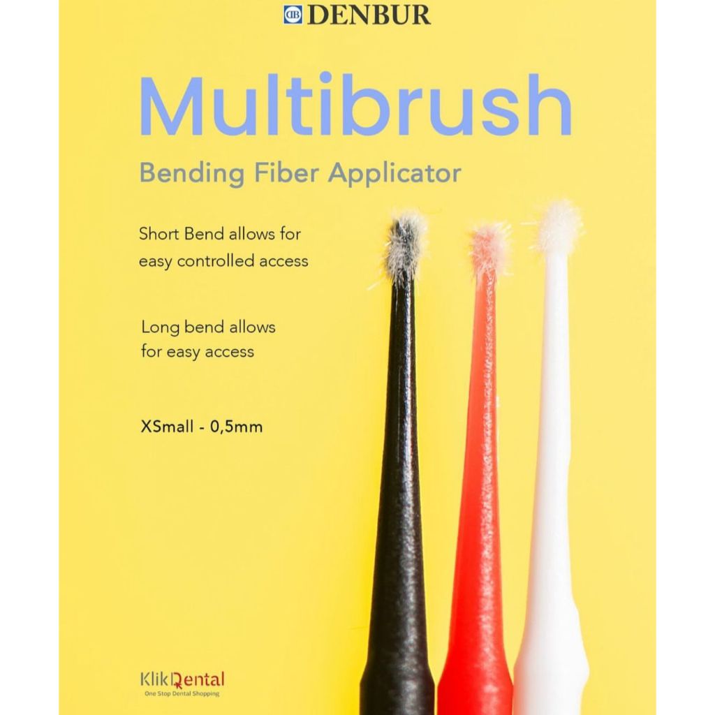 Jual KLIK DENTAL Denbur Microbrush / Aplicator USA 1 pack isi 100pcs ...