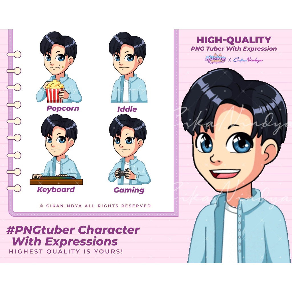 Jual Buat Konten Anda Menarik dengan PNG Tuber untuk Streaming, PNG ...