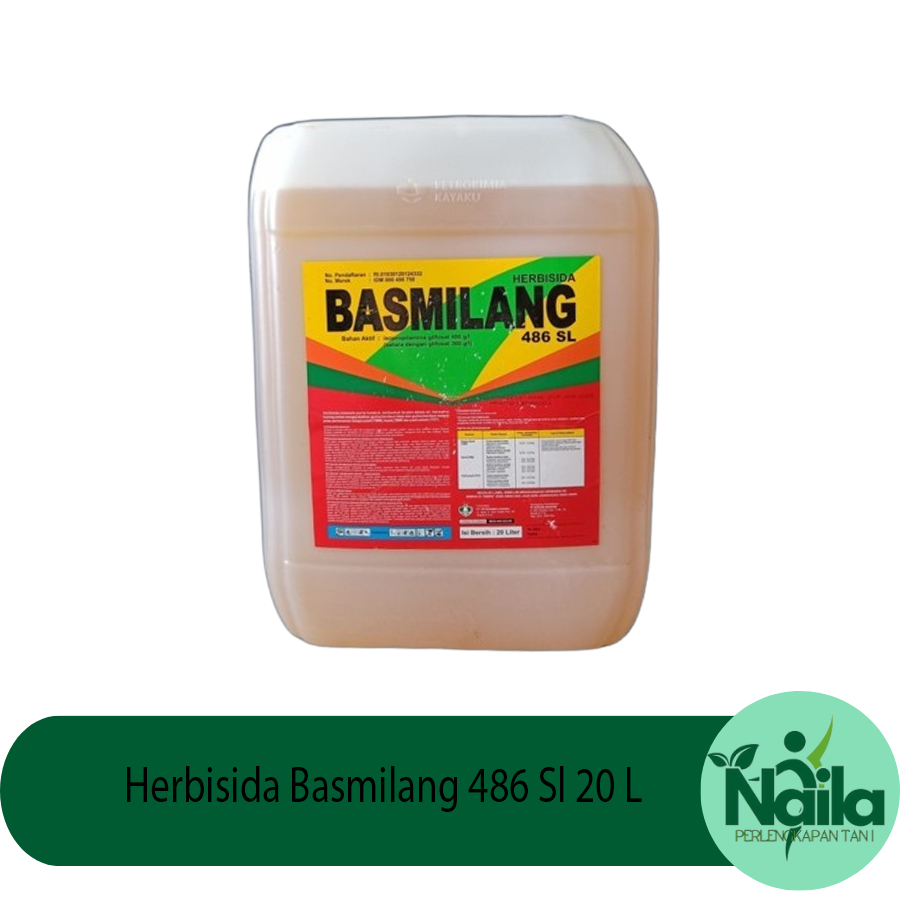 Jual Herbisida Basmilang 486 Sl 20 L Racun Gulma Rumput Sawi Karet