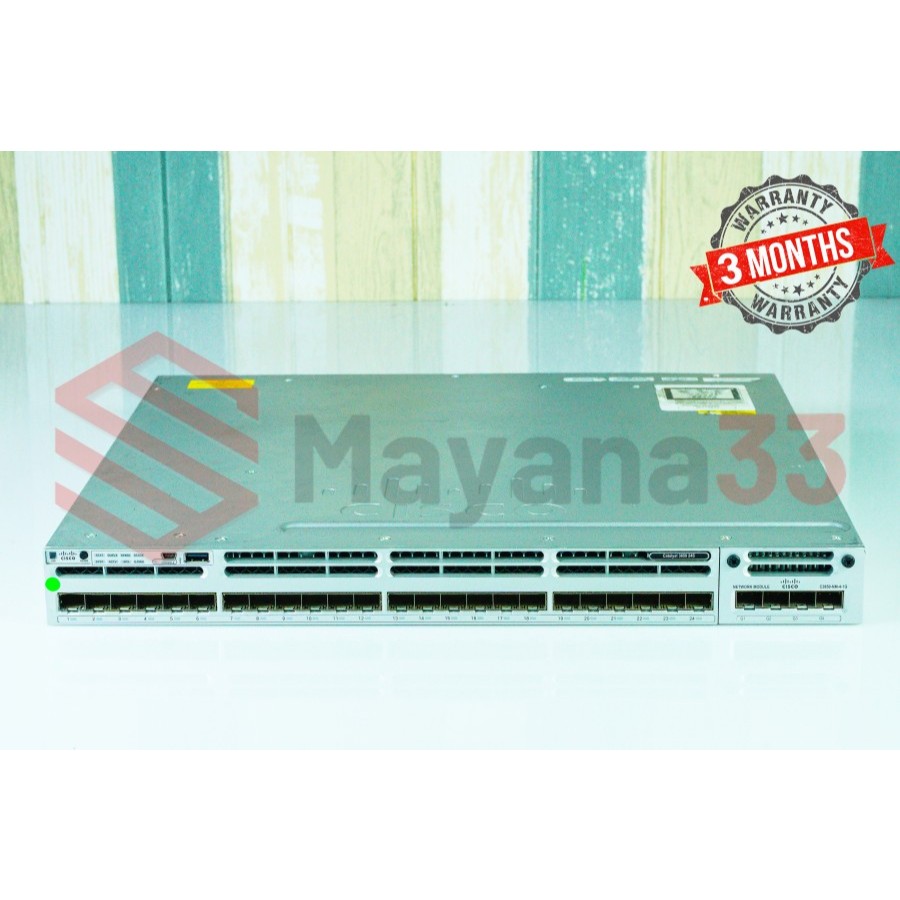 Jual Switch Cisco Catalyst 3850 24S 24 Port Gigabit SFP type WS-C3850 ...