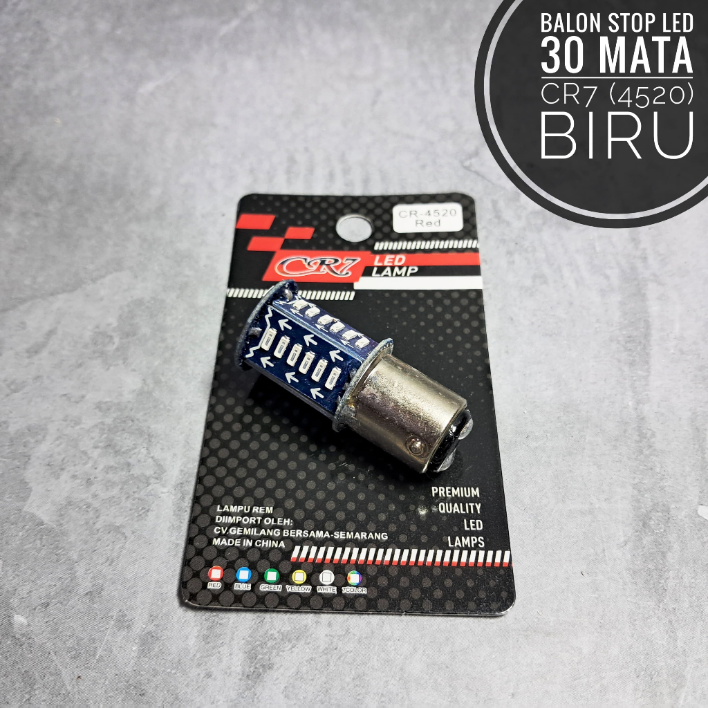 Jual Balon Stop Led 30 Mata Running cr7 4520 putih merah biru | Shopee ...