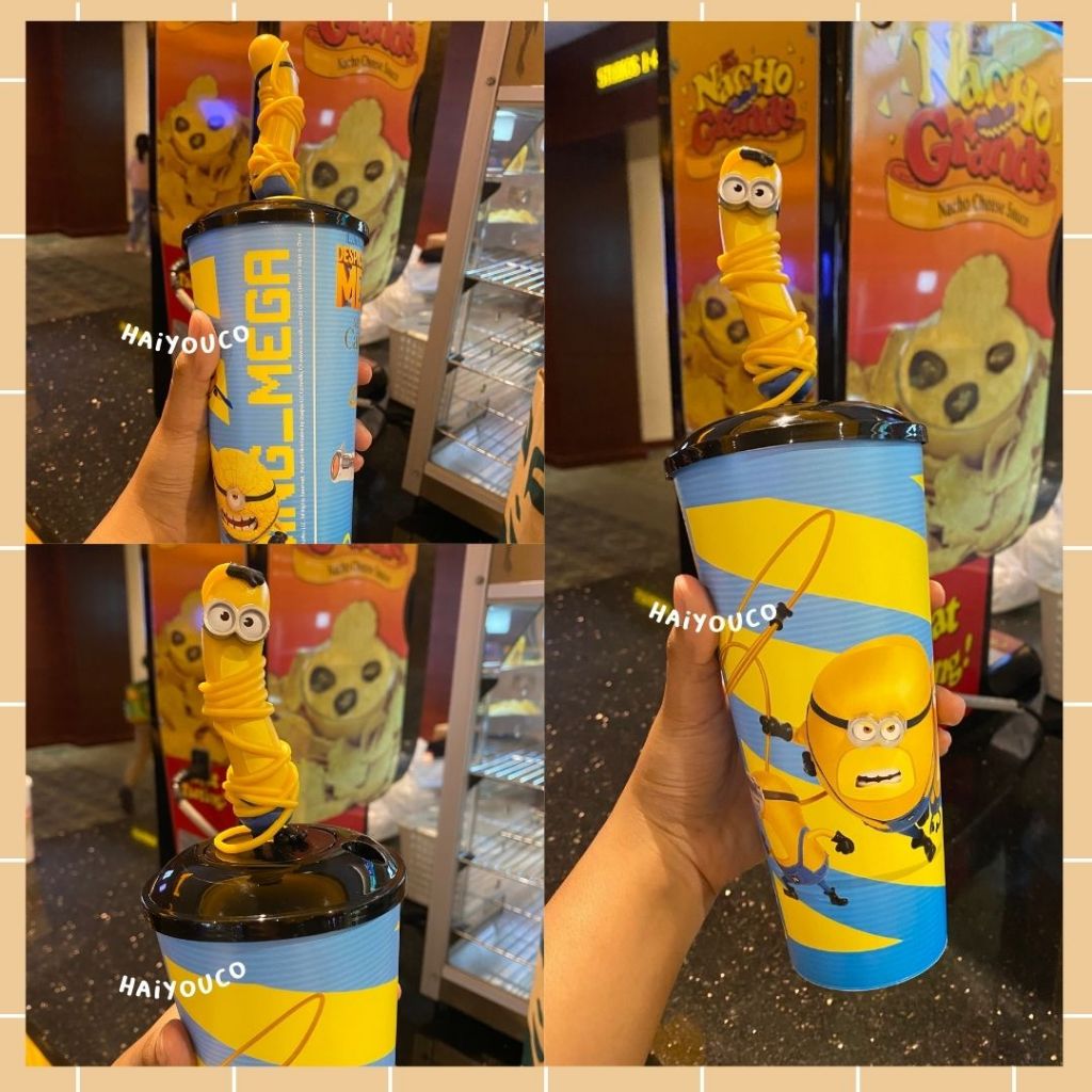 Jual Tumbler Minion Despicable Me 4 XXI Cinema / Collectible Popcorn Bucket Minion / Merchandise