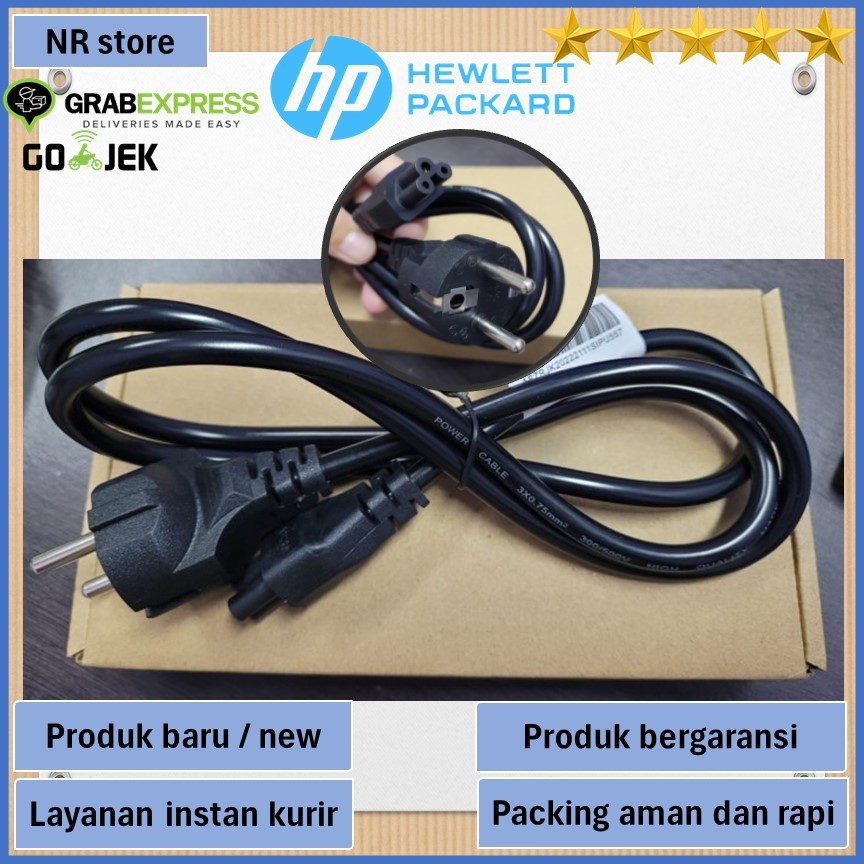 Jual Kabel power laptop HP 14 14s 15 original 3 lubang | Shopee Indonesia
