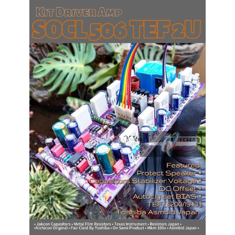 Jual Kit Driver Amp SOCL 506 TEF 2U + TEF [ Full modif by qlektro