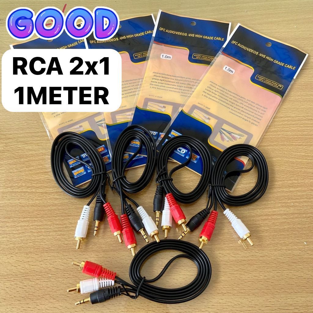 VOVOX 100cm RCA-RCA RCAケーブルx2セット