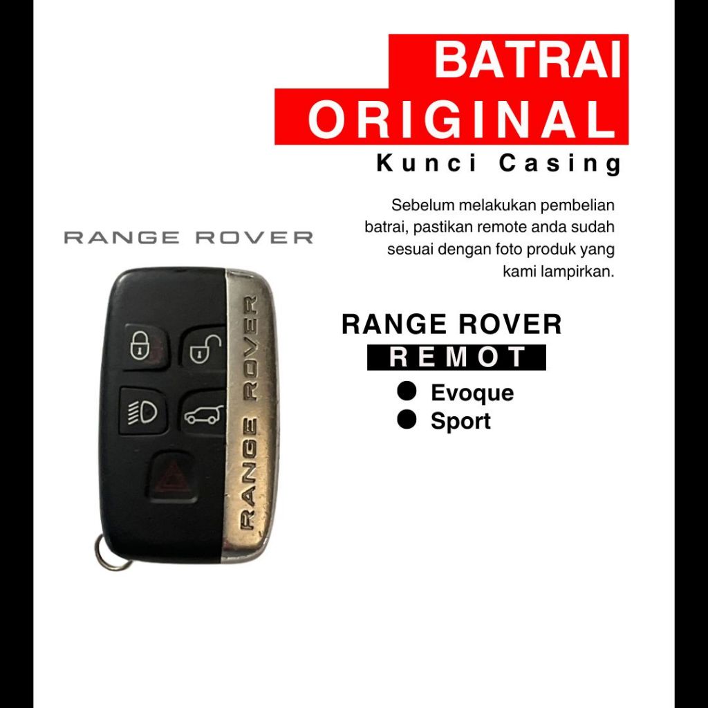 Jual Baterai Remote Kunci Keyless Range Rover Evoque Sport CR2032 ...