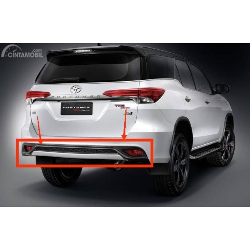 Jual Bodykit Spoiler Bemper Bumper Belakang Fortuner VRZ TRD Original ...