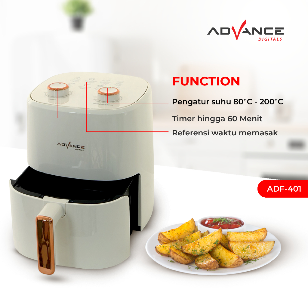 Jual Advance ADF-401 Electric Air Fryer 4 Liter Menggoreng Tanpa Minyak ...