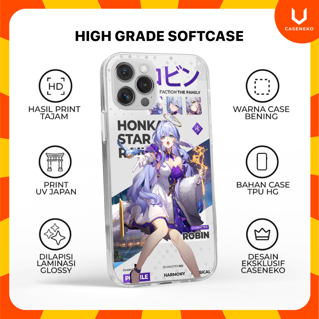 Jual Case HP Robin Honkai Star Rail Custom Casing All Type HP V2 ...